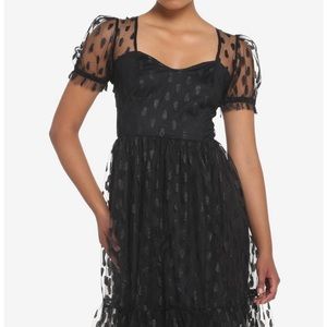 Coffin Glitter Mesh Dress